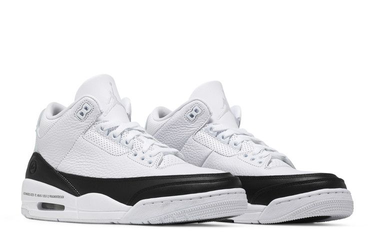 Air Jordan 3 Retro Fragment White Black - DA3595-100