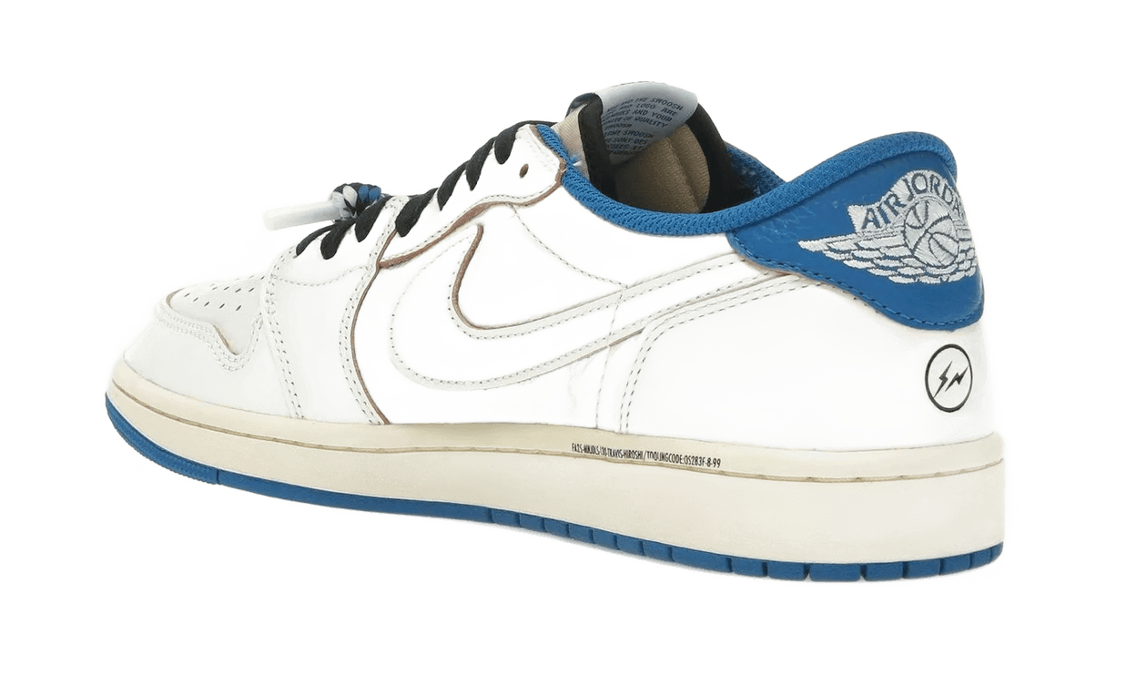 Air Jordan 1 Retro Low OG SP Fragment x Travis Scott Sail Military Blue - DM7866-104