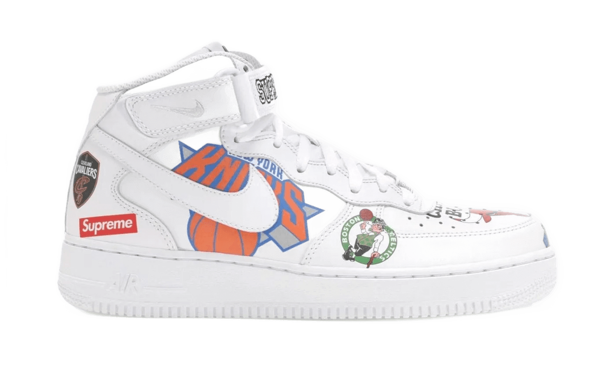 Air Force 1 Mid Supreme NBA White - AQ8017-100