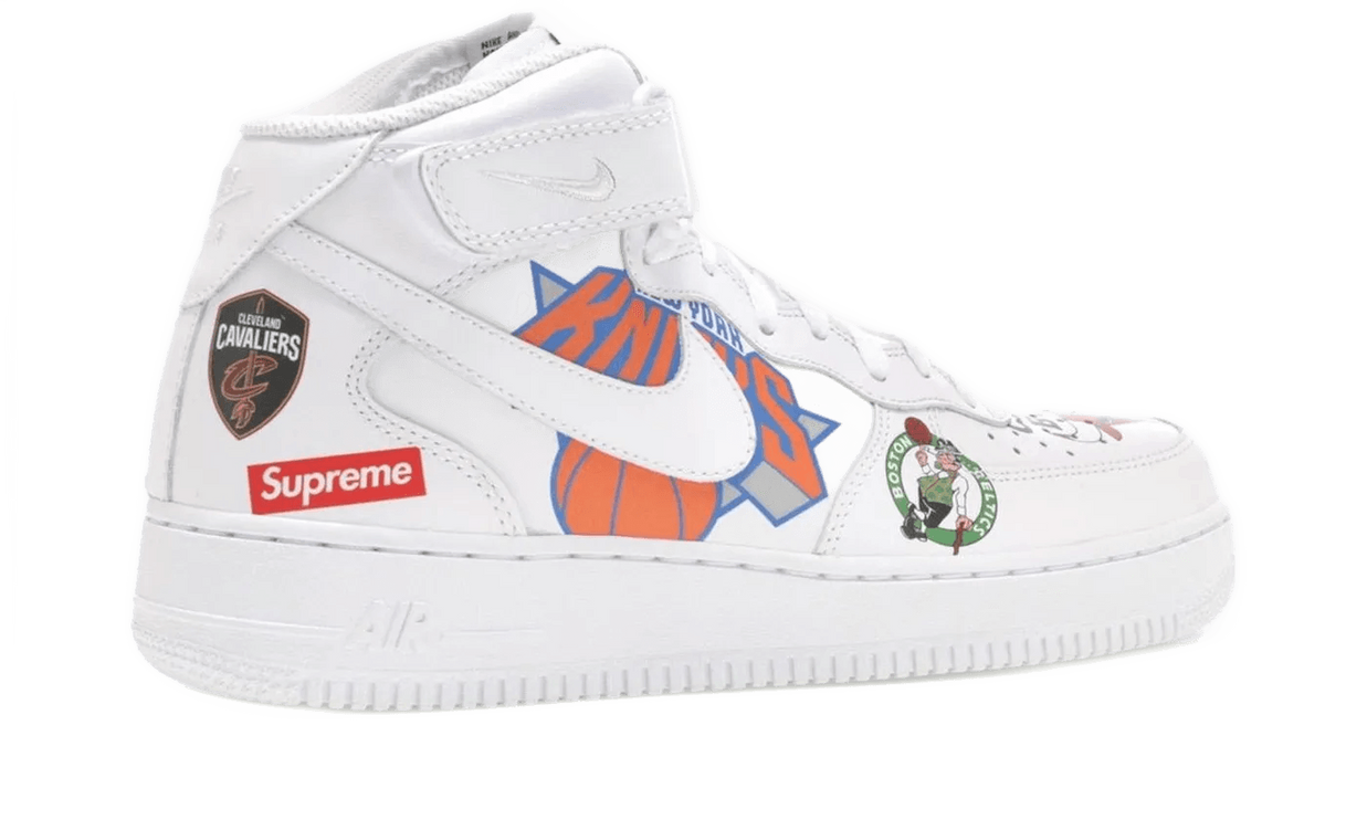 Air Force 1 Mid Supreme NBA White - AQ8017-100