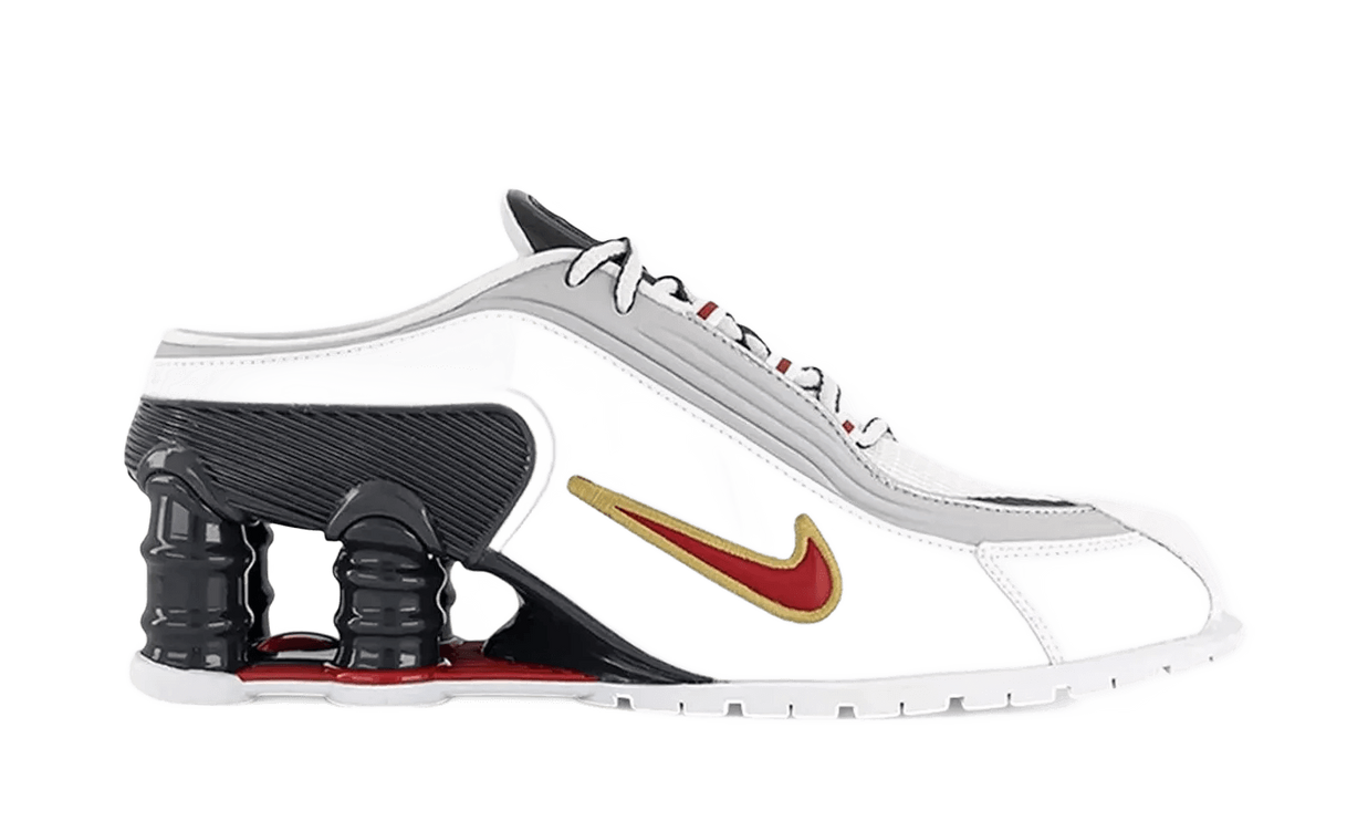 Shox MR4 Mule Martine Rose Metallic Platinum Varsity Red - IM5420-100