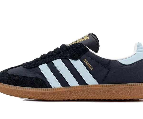 adidas gazelle silver green womens Adidas Samba OG Carbon Almost Blue Gum (ID0493)