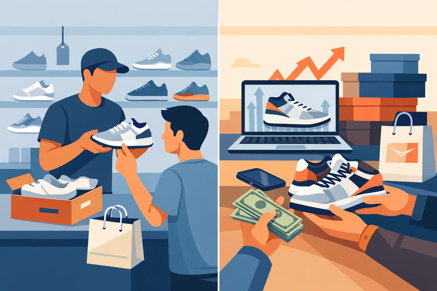 Sneaker retail versus resell: cosa conviene?