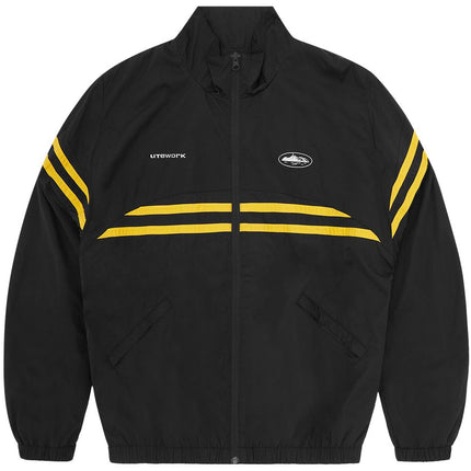 Corteiz Striped Litework Jacket 'Black'