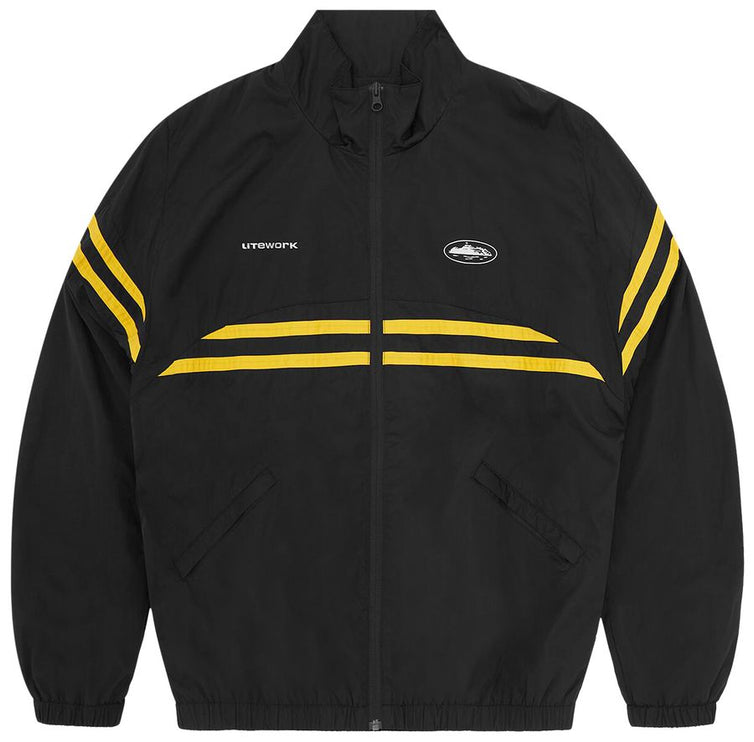 Corteiz Striped Litework Jacket 'Black'