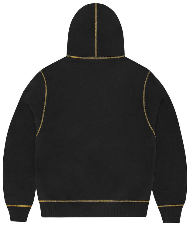 Corteiz Alcatraz Contrast Hoodie 'Black/Yellow'
