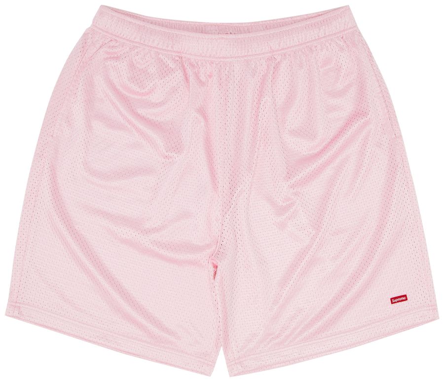 Supreme Small Box Baggy Mesh Short Pink