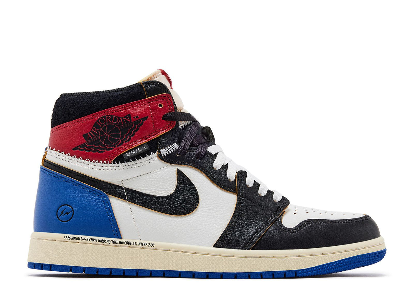 Air Jordan 1 Retro High OG SP Fragment x Union LA Varsity Red Sport Royal
