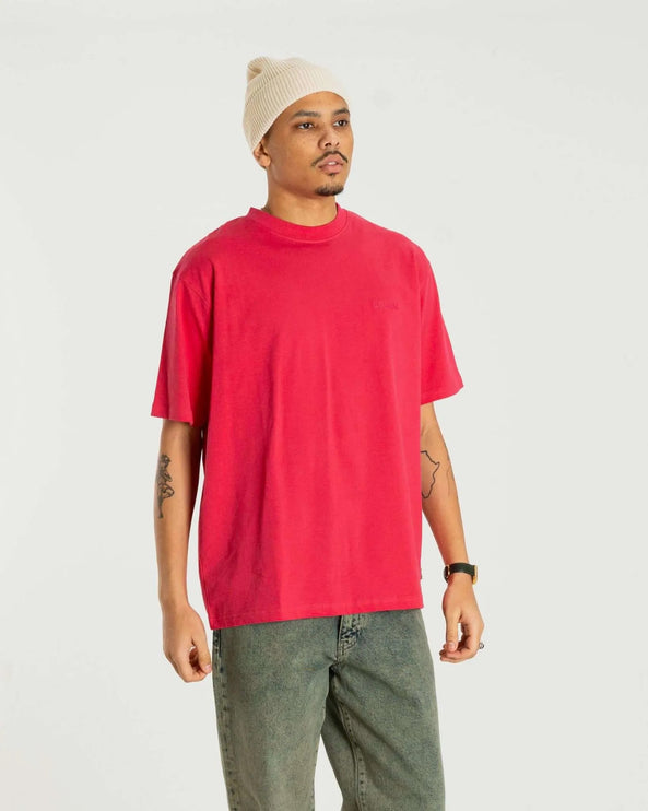 Woodbird WBBaine Washed Tee - Pink