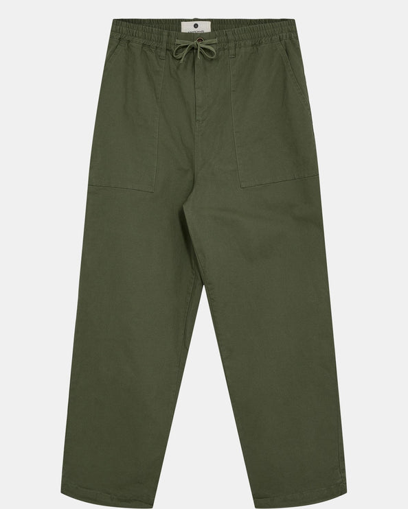 Anerkjendt AKJAKOB FATIQUE COTTON PANTS - Olivine