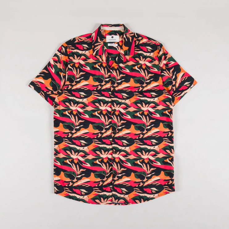Anerkjendt Akleo AOP Viscose Shirt Forest Night