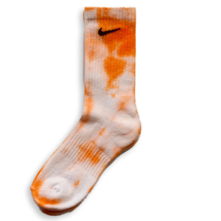 Nike Tie Dye Socks Orange by CARE STUDIOS