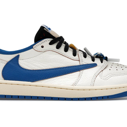 Air Jordan 1 Retro Low OG SP Fragment x Travis Scott Sail Military Blue - DM7866-104