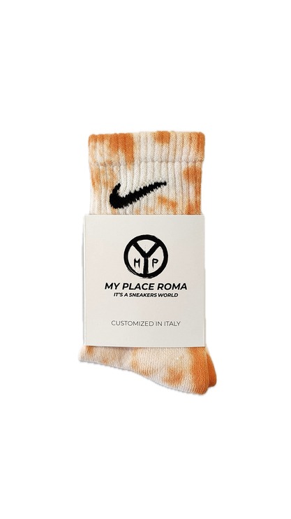 Nike Tie Dye Socken Orange von CARE STUDIOS