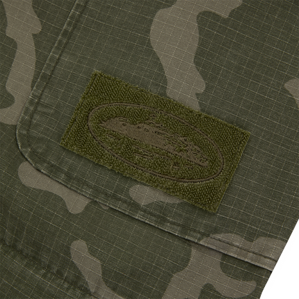 Corteiz Guerrillaz Convertible Pant Green Camo