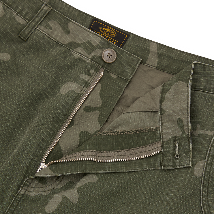 Corteiz Guerrillaz Convertible Pant Green Camo