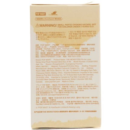 Pop Mart Labubu The Monsters Pin for Love Series Vinyl Plush Pendant (A-M) Single Blind Box