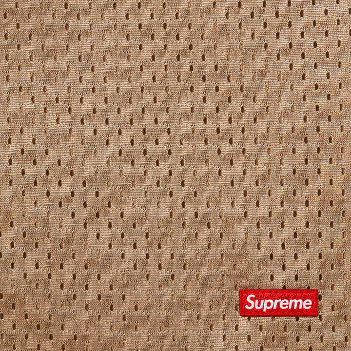 Supreme Small Box baggy Mesh Short Tan