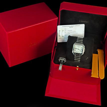 CARTIER SANTOS REF. WSSA0029 LARGE FULL SET