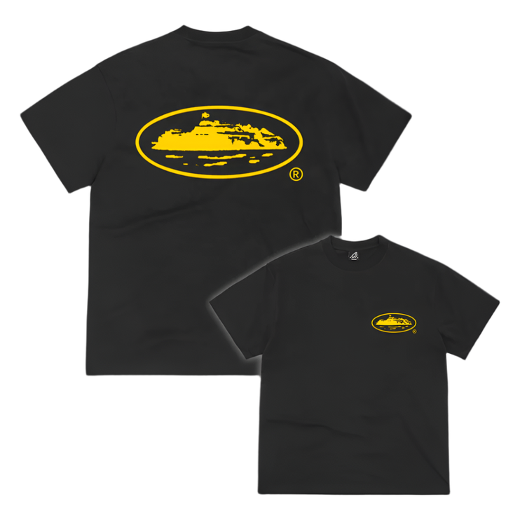 Corteiz OG Island Tee Black Yellow