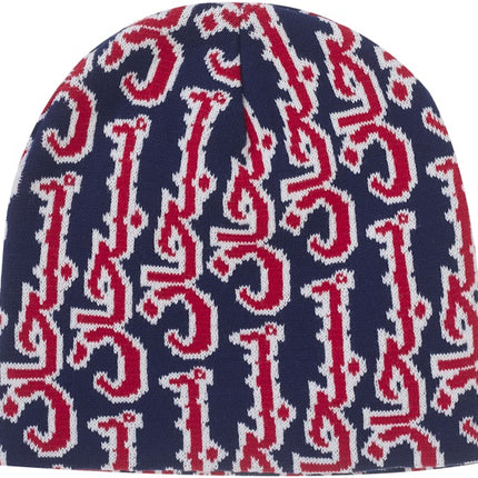 Supreme Arabic Jacquard Beanie Navy