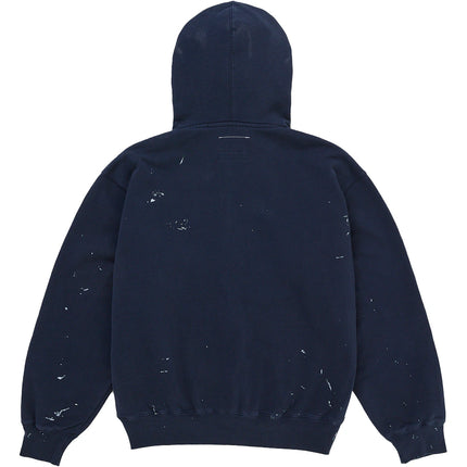 Supreme MM6 Maison Margiela Box Logo Zip Up Hooded Sweatshirt Navy - SUPR-SMMMBLZU-MULTI