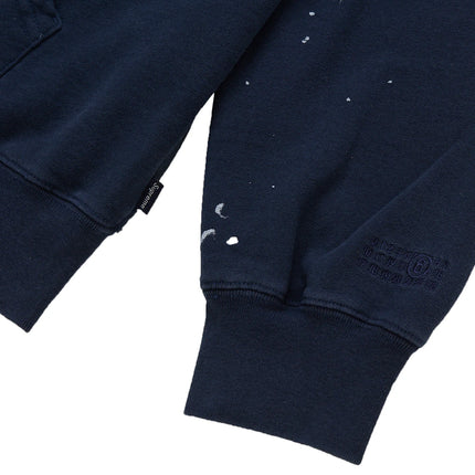 Supreme MM6 Maison Margiela Box Logo Zip Up Hooded Sweatshirt Navy - SUPR-SMMMBLZU-MULTI
