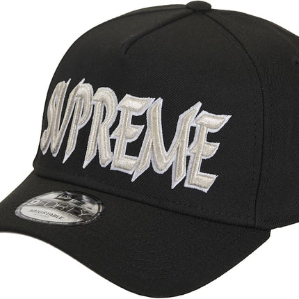 Supreme Sharp Spellout Adjustable New Era Cap Black