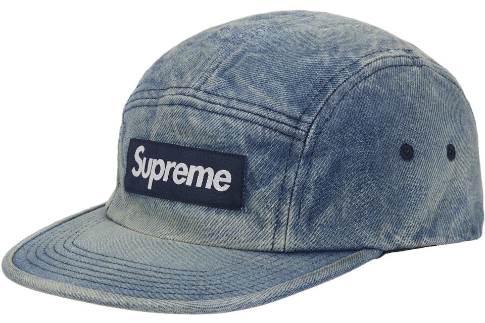 Supreme Washed Chino Twill Camp Cap (FW25) Denim