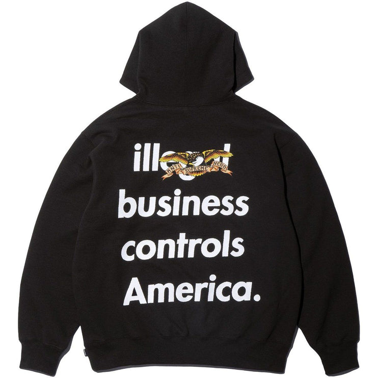 Supreme x Antihero Hooded Sweatshirt Black
