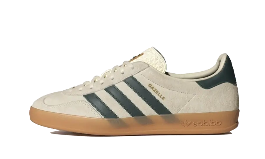 Adidas Gazelle Indoor Cremeweiß Collegiate Grün Gummi