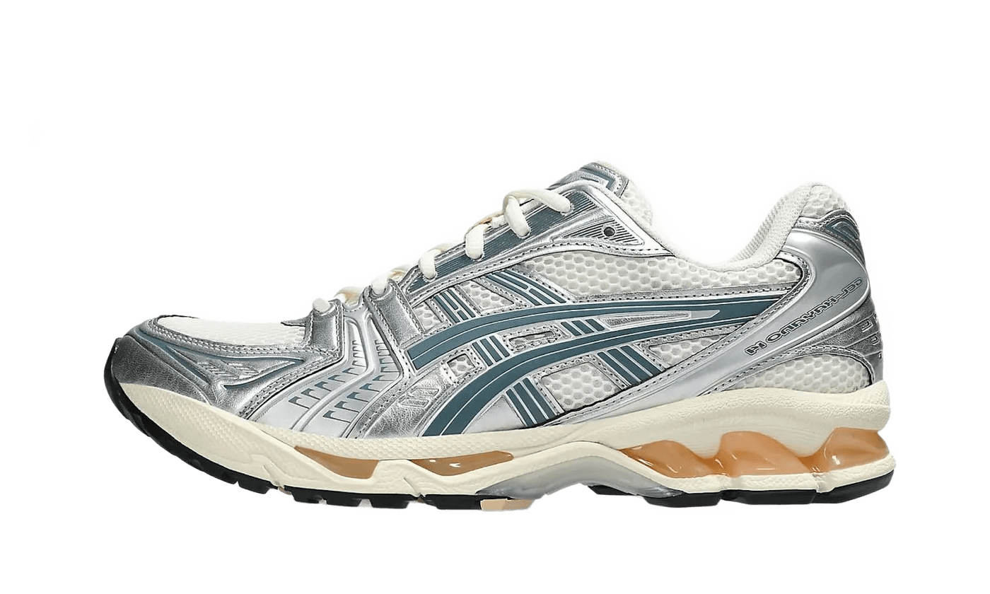 ASICS Gel-Kayano 14 Birch Pure Silver Teal Gold