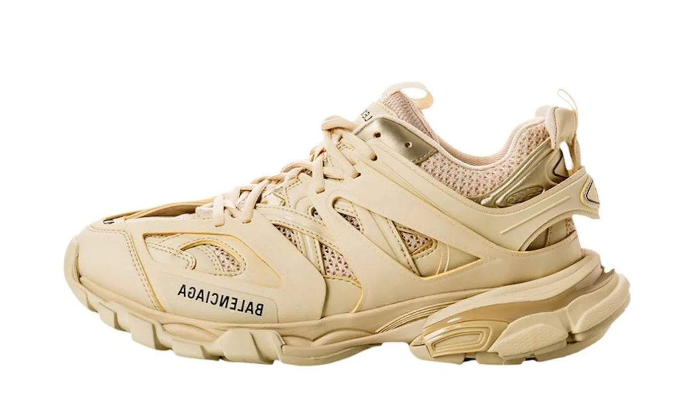 Balenciaga Track Beige Metallic Gold