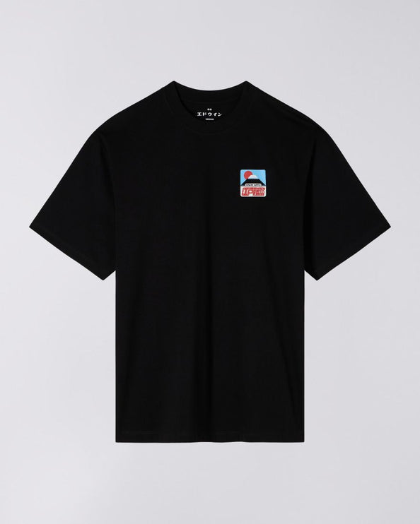 Edwin Sunset On Fuji Tee Black