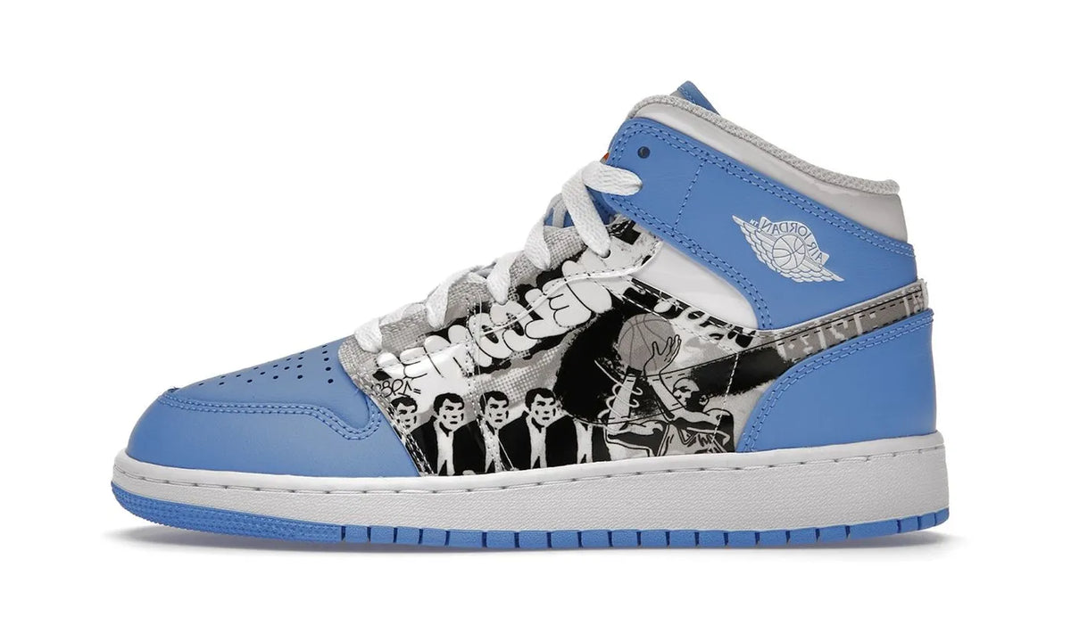 Air Jordan 1 Mid Sneaker School Game Winner