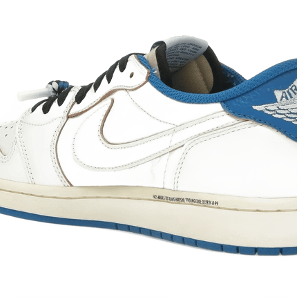 Air Jordan 1 Retro Low OG SP Fragment x Travis Scott Sail Military Blue - DM7866-104