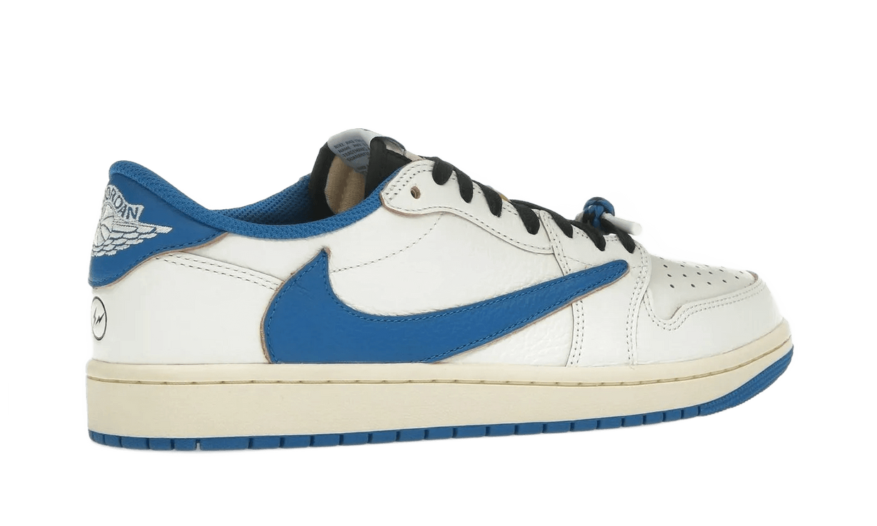 Air Jordan 1 Retro Low OG SP Fragment x Travis Scott Sail Military Blue - DM7866-104