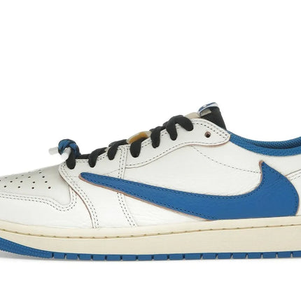 Air Jordan 1 Retro Low OG SP Fragment x Travis Scott Sail Military Blue - DM7866-104