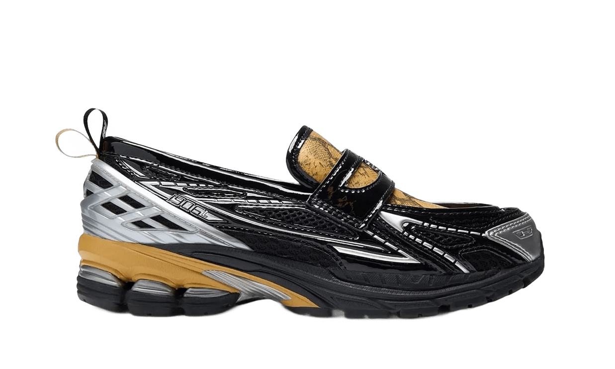 1906L GANNI Black Fall Leaf Snakeskin - U1906LGA