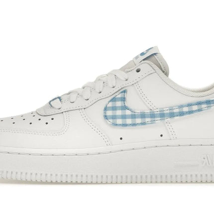 Air Force 1 Low '07 Essential White University Blue Gingham - DZ2784-100