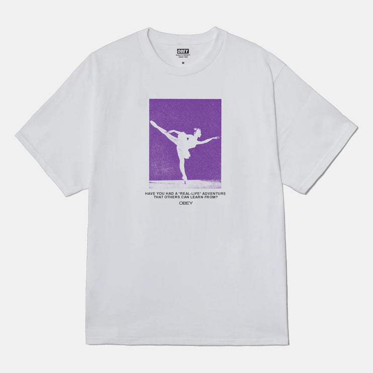 Obey Real Life Adventure Tee White