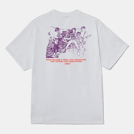 Obey Real Life Adventure Tee White