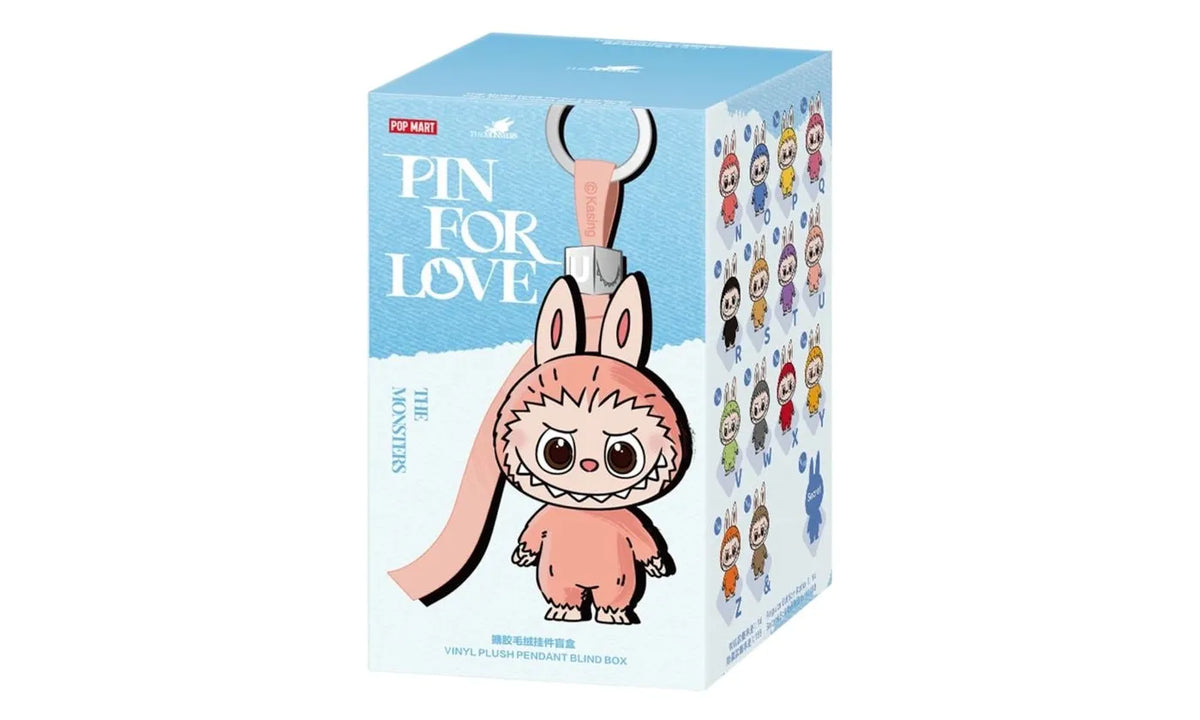 Pop Mart Labubu The Monsters Pin for Love Series Vinyl Plush Pendant (N-Z) Single Blind Box