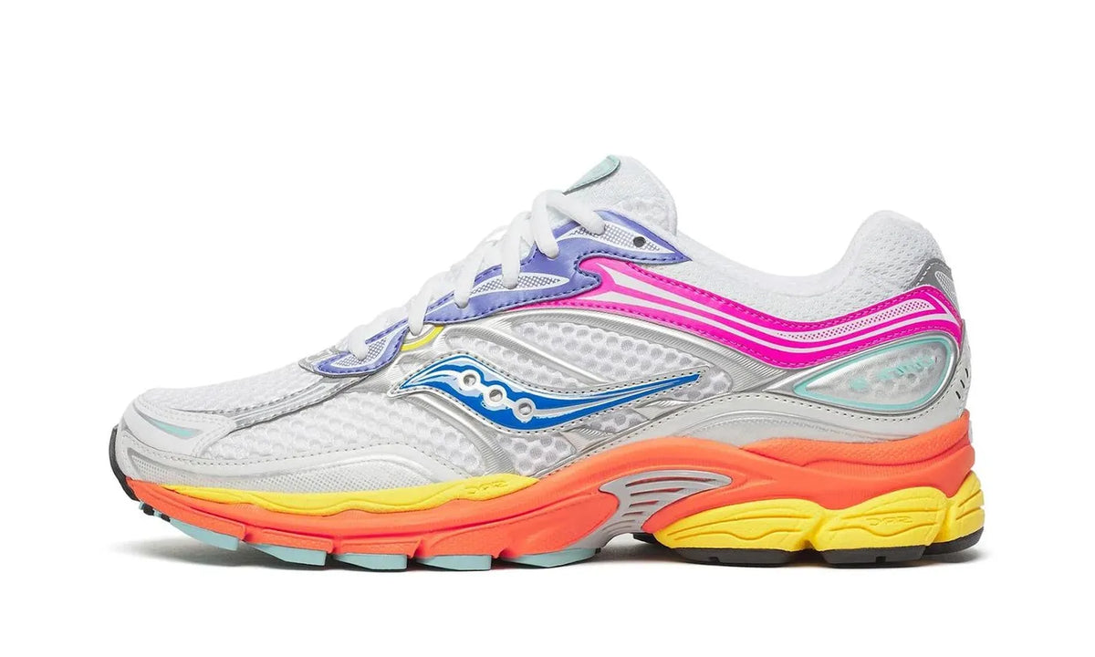 Saucony ProGrid Omni 9 White Multi Pink Orange Yellow