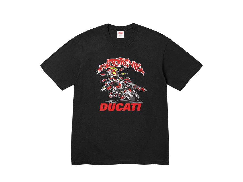 Supreme x Ducati Bike Tee Black