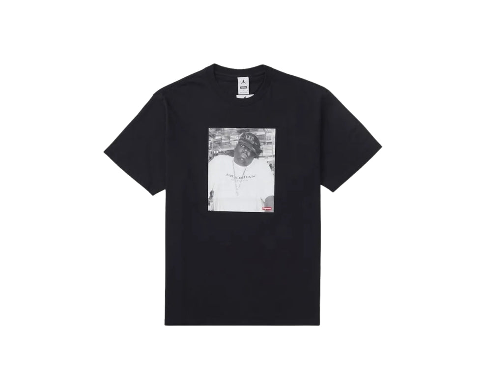 Supreme x Jordan Biggie Tee Black