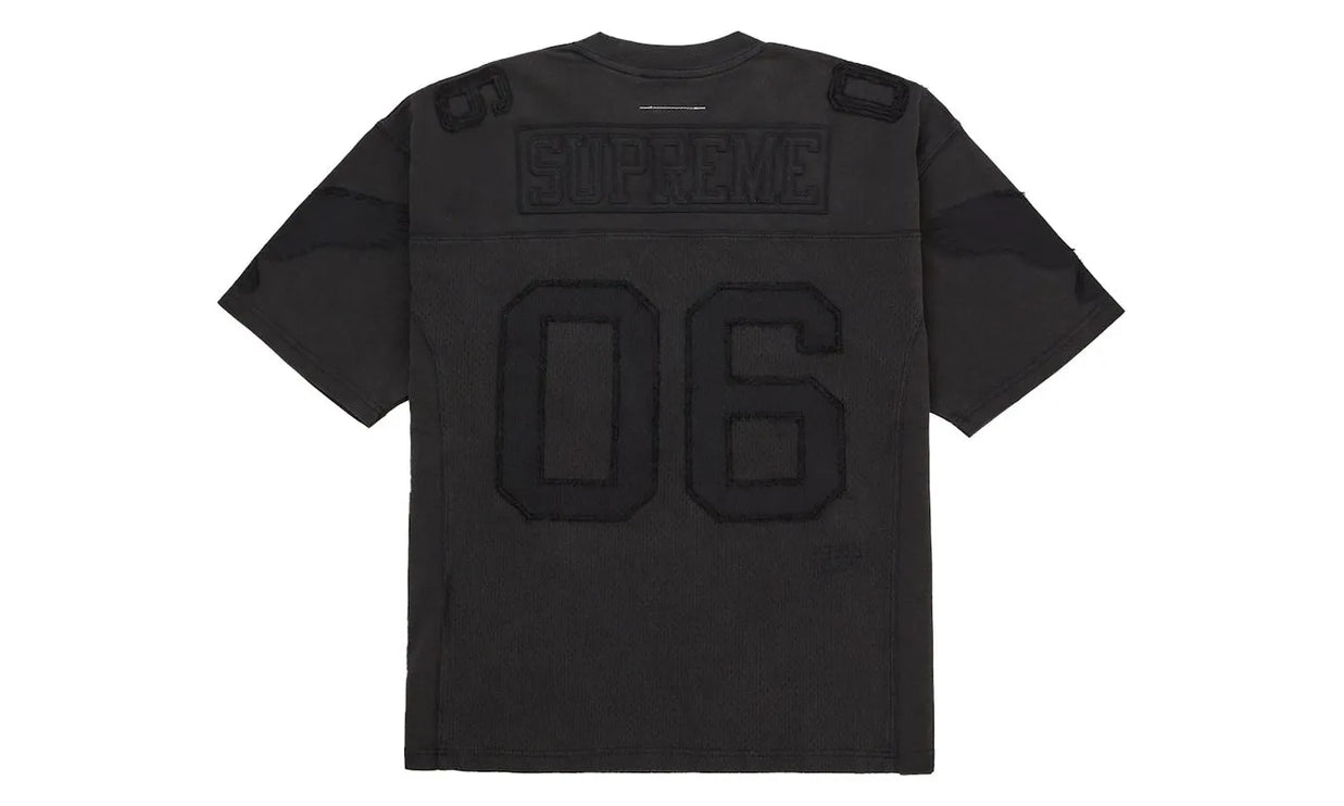 Supreme MM6 Maison Margiela Cotton Football Jersey Black - SUPR-SMMMCFJB-MULTI