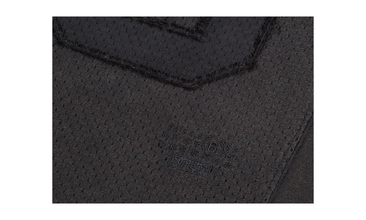 Supreme MM6 Maison Margiela Cotton Football Jersey Black - SUPR-SMMMCFJB-MULTI