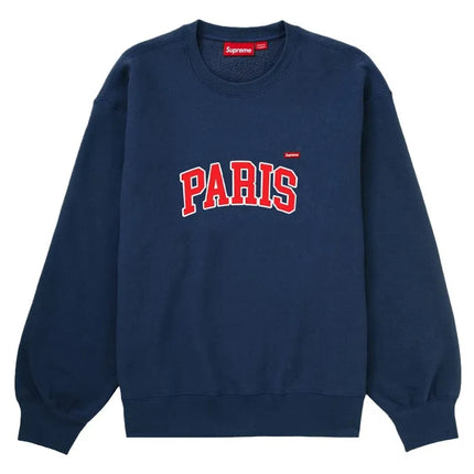 Supreme Paris Shop Small Box Crewneck Navy - SUPR-SUPREME -MULTI