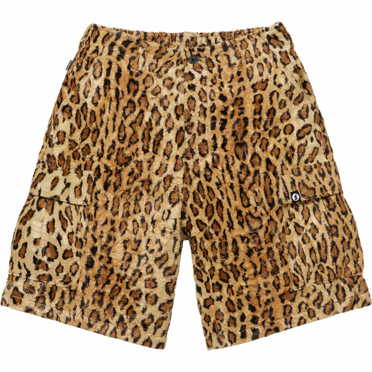 Supreme/Goodenough Crushed Rayon Pile Cargo Short Leopard